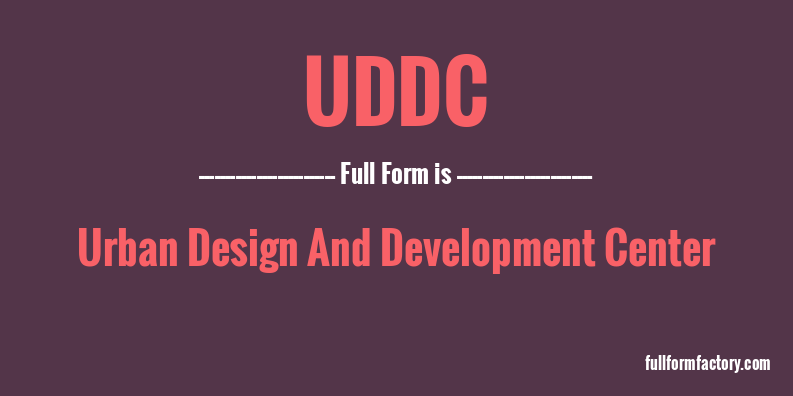 uddc-full-form