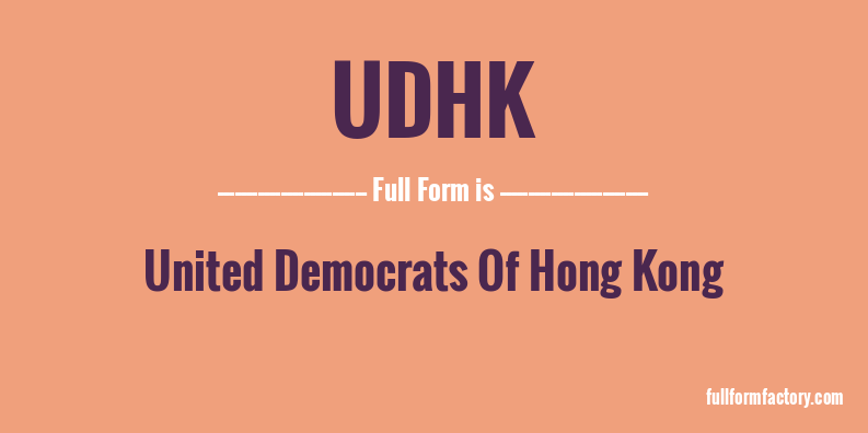 udhk-full-form