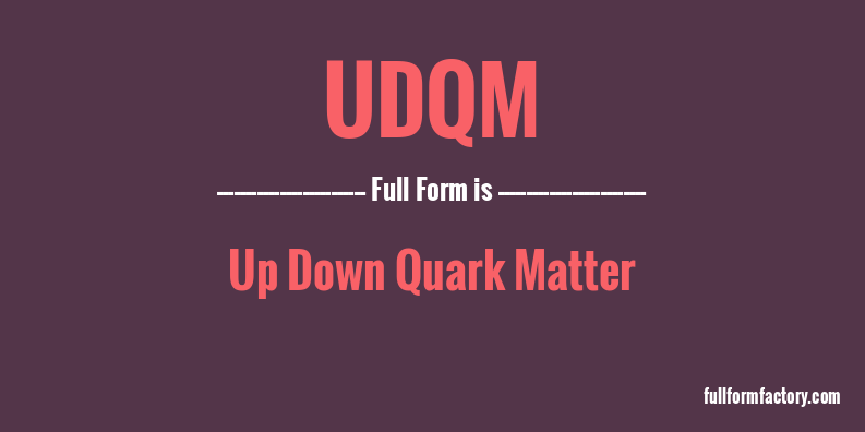 udqm-full-form