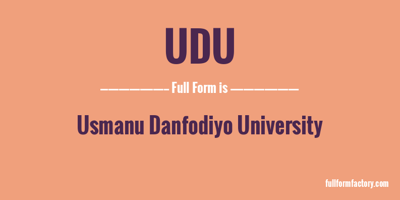 udu-full-form
