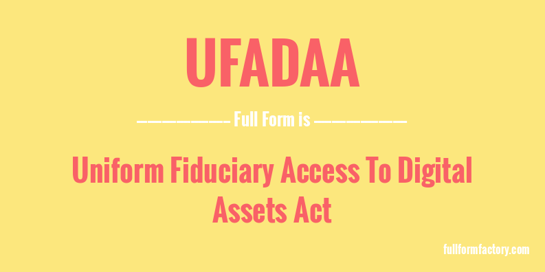 ufadaa-full-form