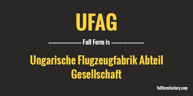 ufag-full-form