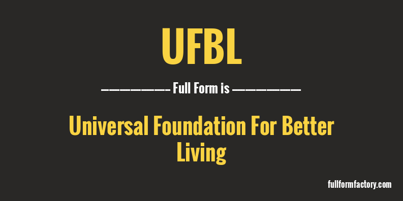 ufbl-full-form