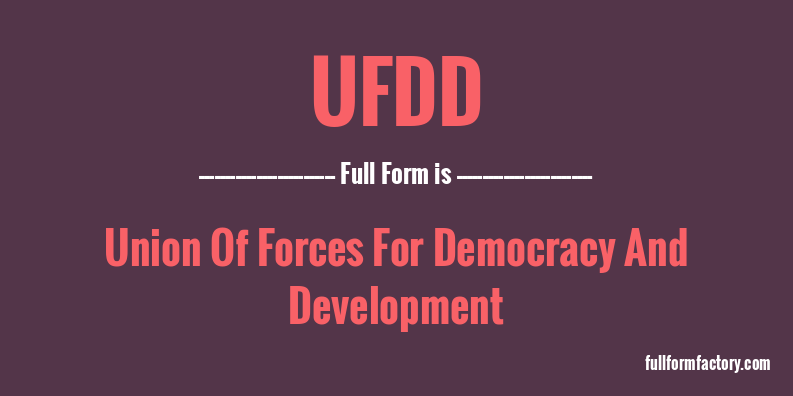 ufdd-full-form
