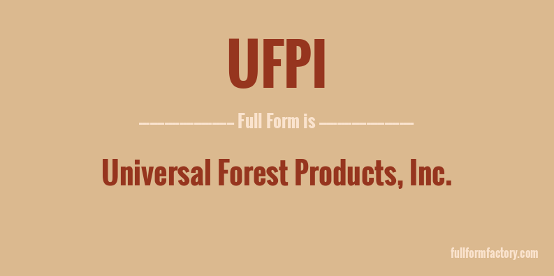 ufpi-full-form