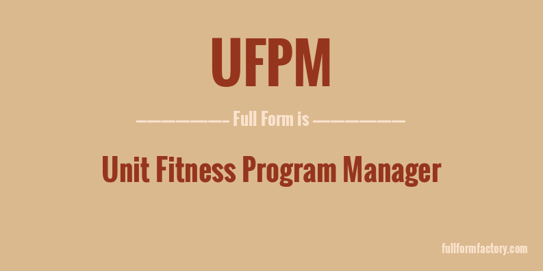 ufpm-full-form