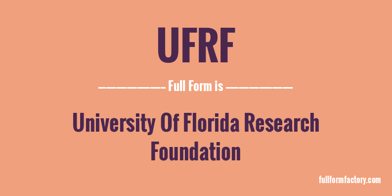 ufrf-full-form