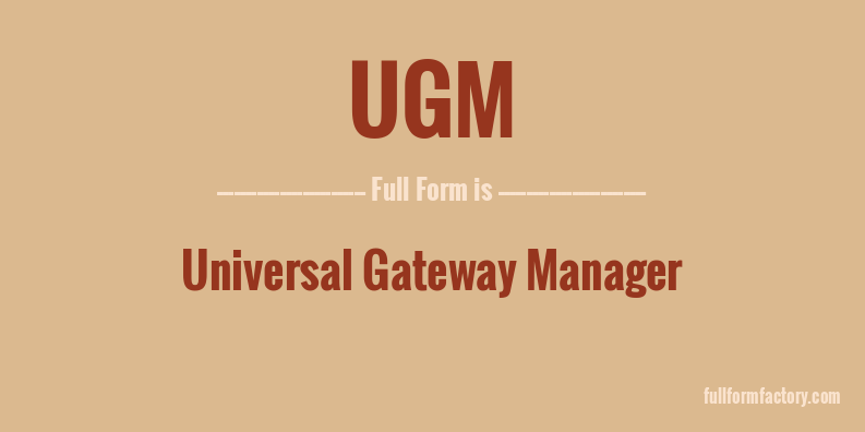 ugm-full-form