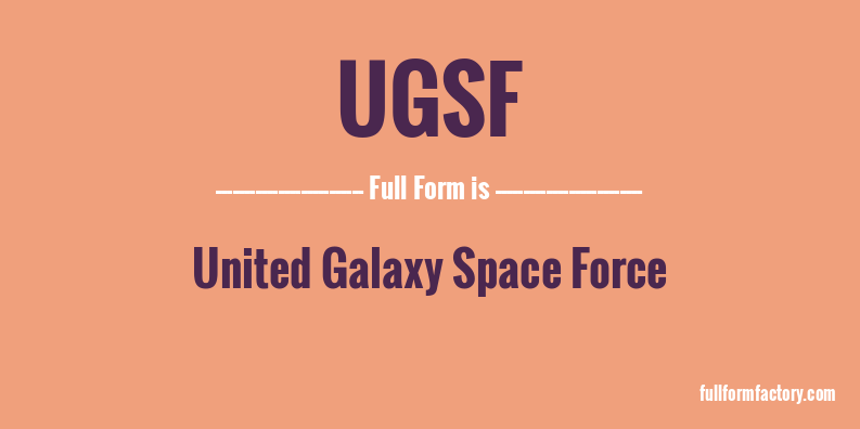 ugsf-full-form