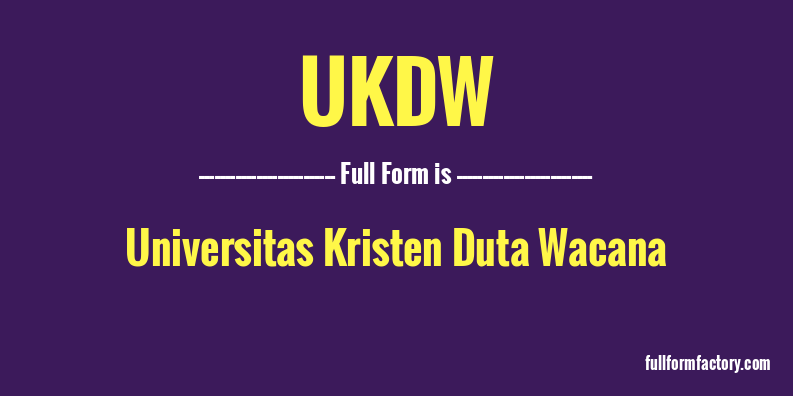 ukdw-full-form