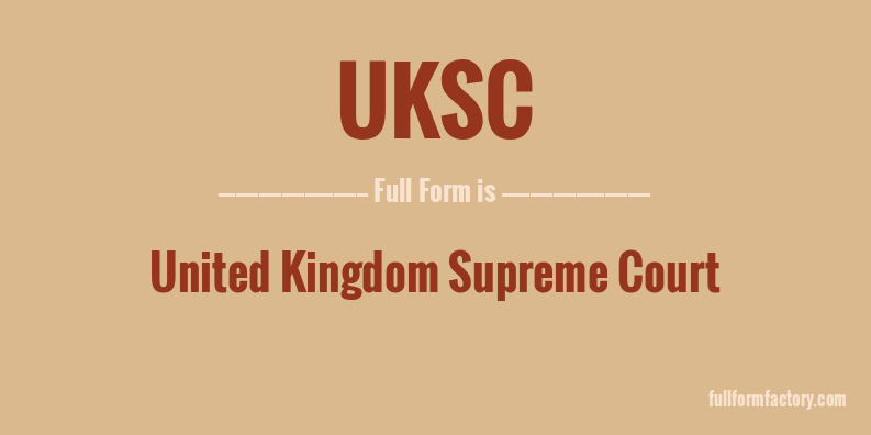 uksc-full-form