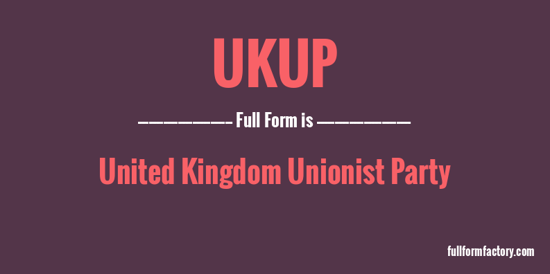 ukup-full-form