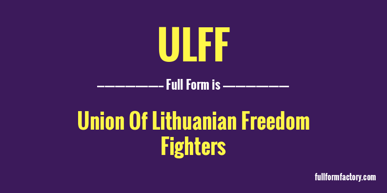 ulff-full-form
