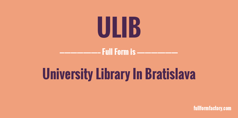 ulib-full-form