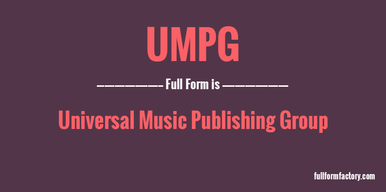 umpg-full-form
