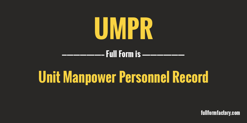 umpr-full-form