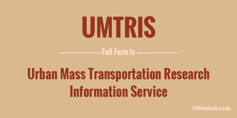 umtris-full-form