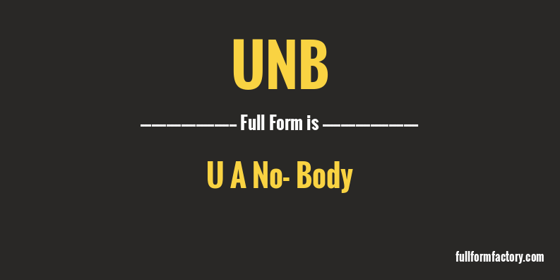 unb-full-form