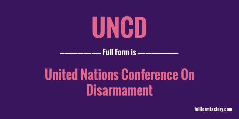 uncd-full-form
