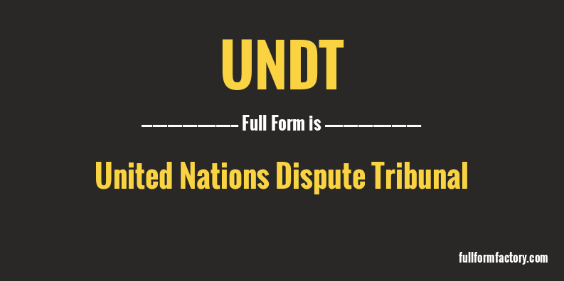 undt-full-form