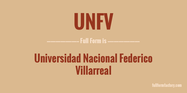 unfv-full-form