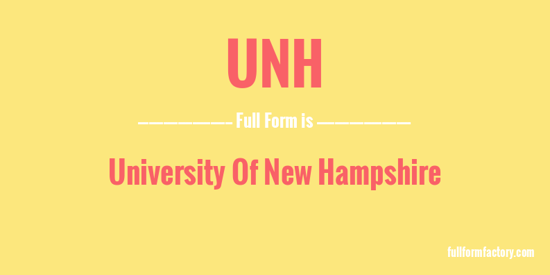 unh-full-form