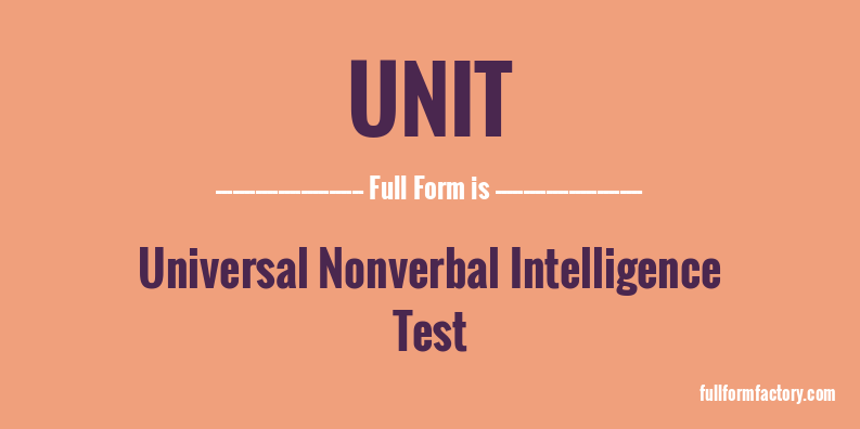 unit-full-form
