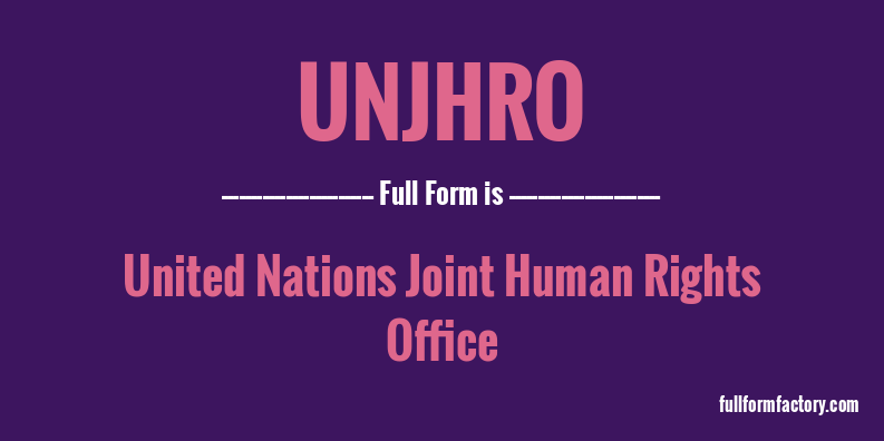 unjhro-full-form