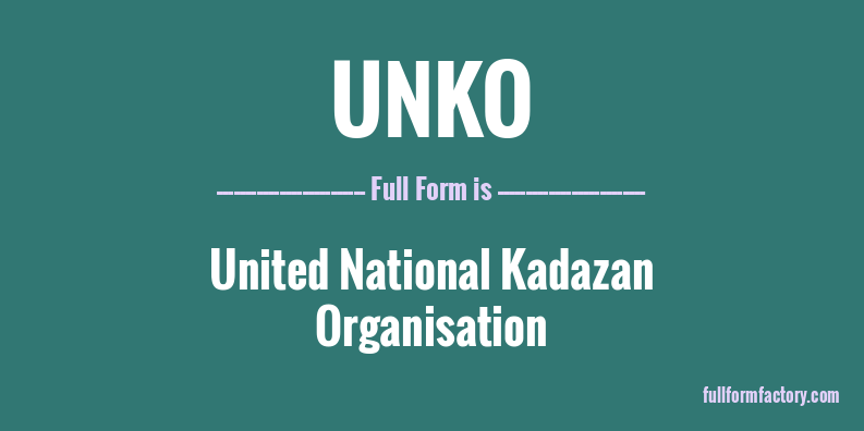unko-full-form