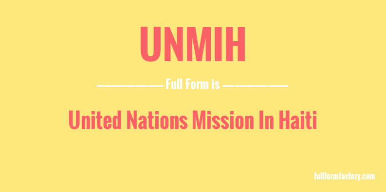 unmih-full-form