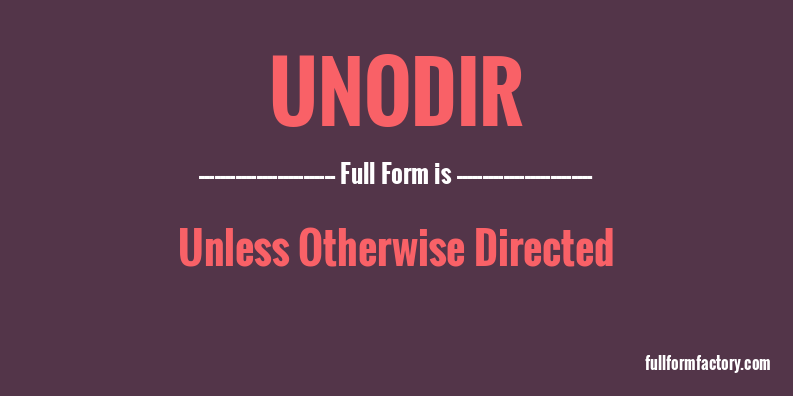 unodir-full-form