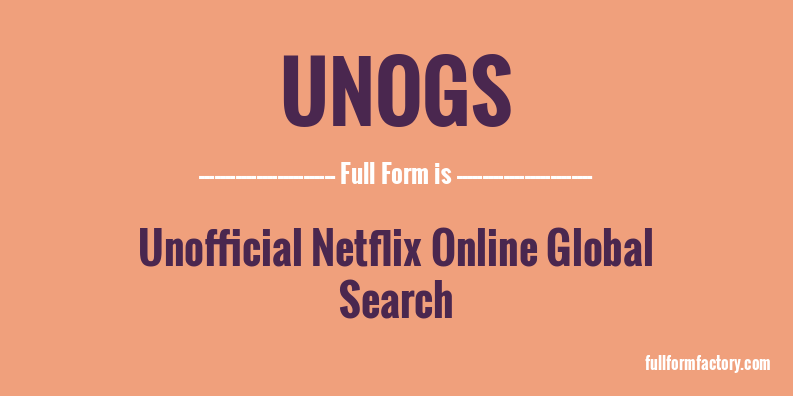 unogs-full-form