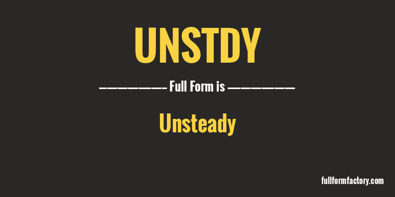 unstdy-full-form