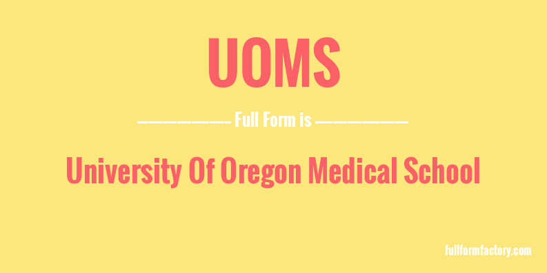 uoms-full-form