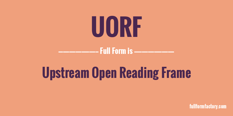 uorf-full-form