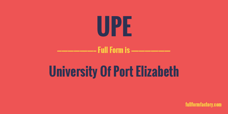 upe-full-form