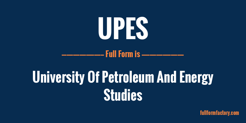 upes-full-form