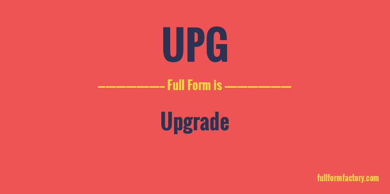 upg-full-form