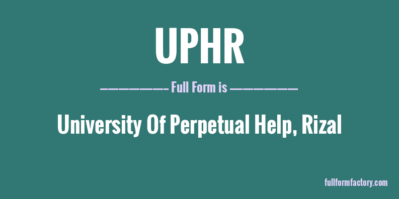 uphr-full-form