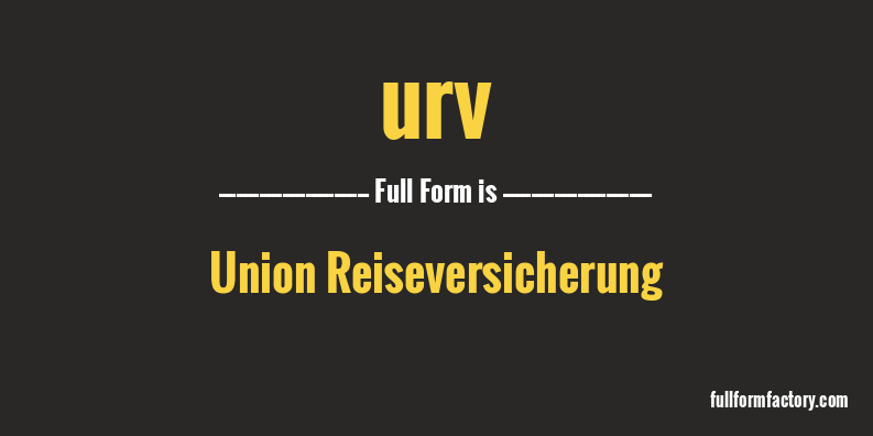urv-full-form
