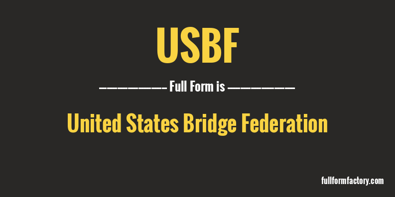 usbf-full-form