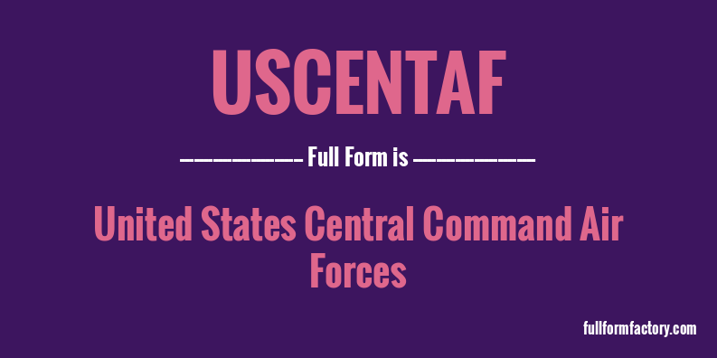 uscentaf-full-form