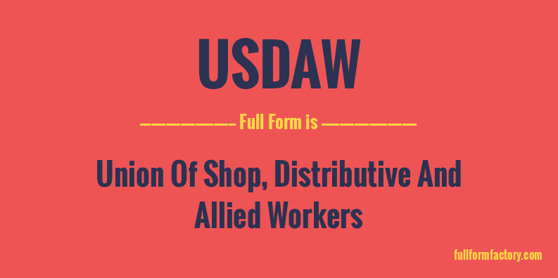 usdaw-full-form