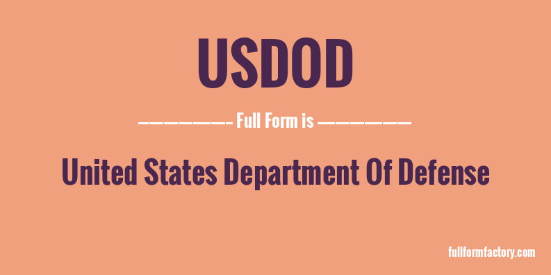 usdod-full-form