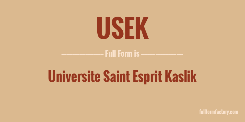 usek-full-form