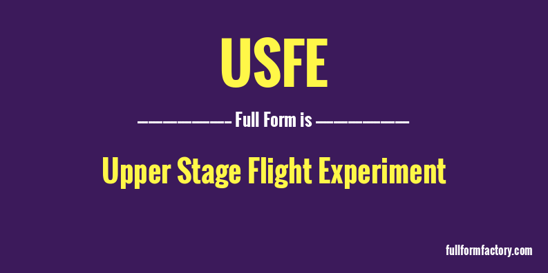 usfe-full-form