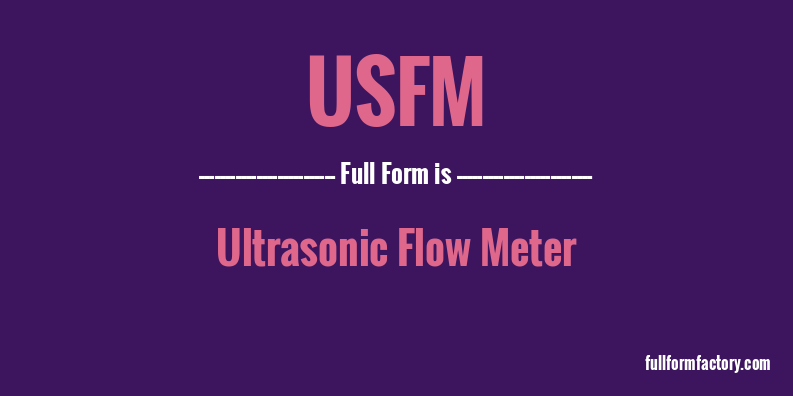 usfm-full-form