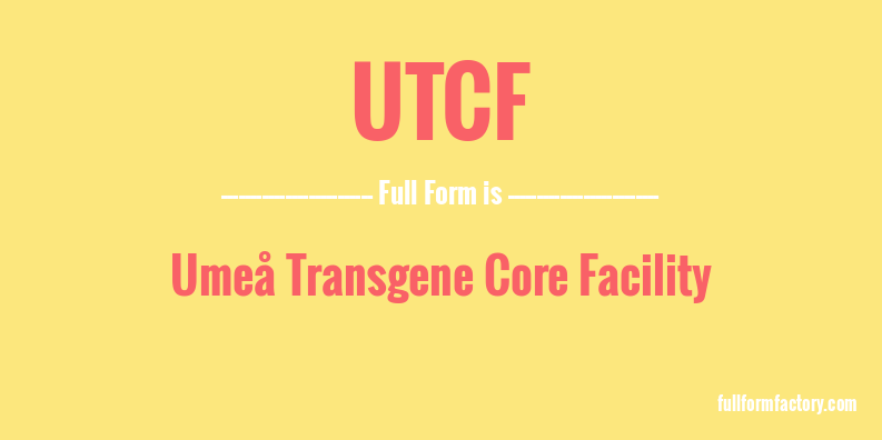 utcf-full-form