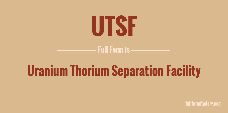 utsf-full-form