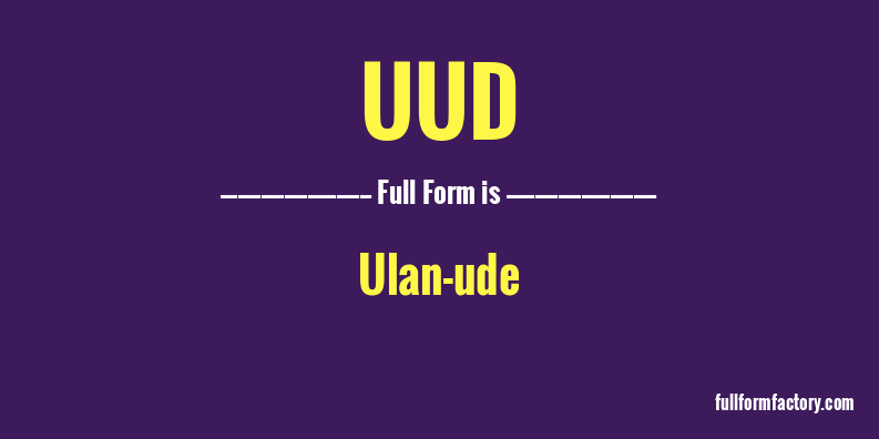 uud-full-form